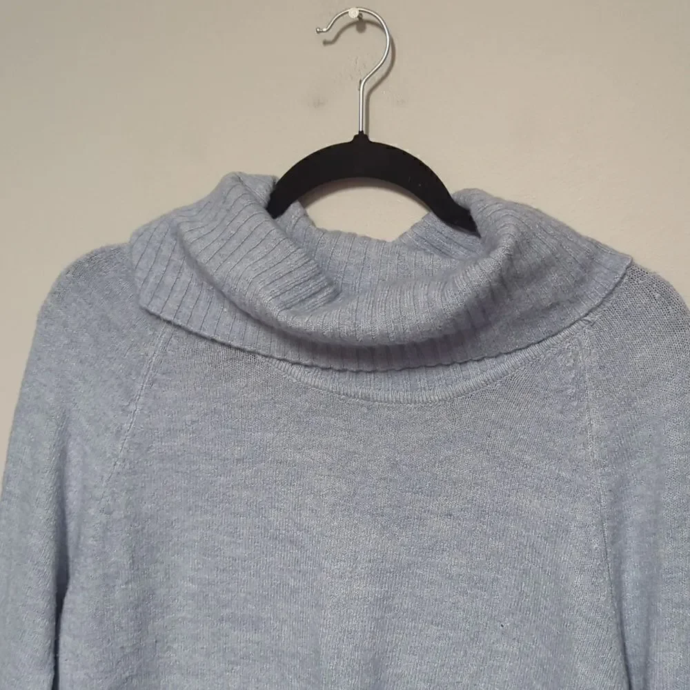 Banana Republic Factory Blue Sweater Turtleneck
